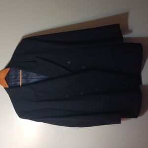 Alexander Shields Navy Wool Double-Breasted Blazer/Sport Coat  43L